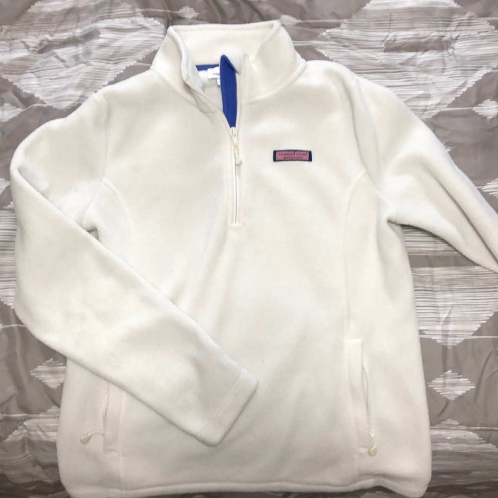 Vineyard Vines Fleece White Pullover